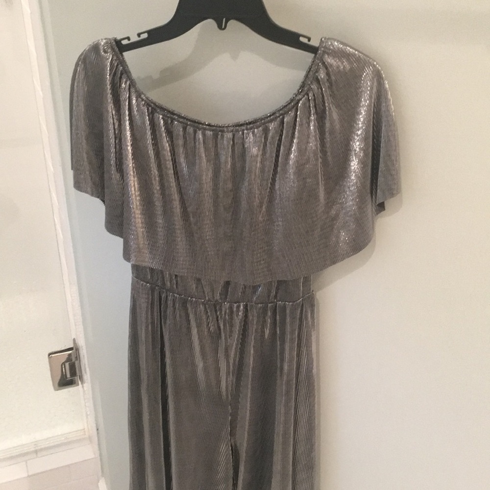 Everly Off-the-shoulder jumpsuit.